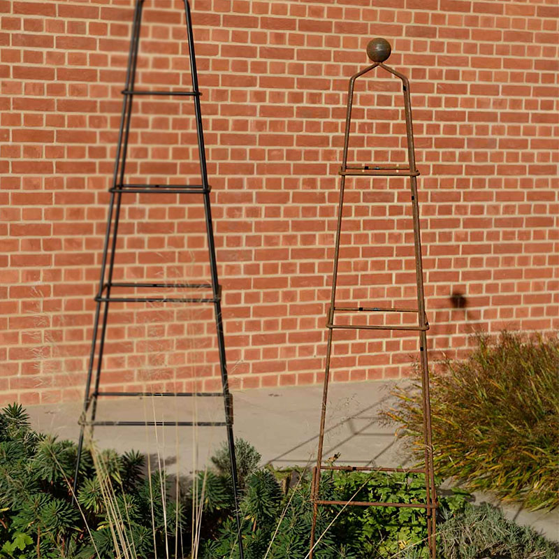 Spaljé Pyramid Wire Obelisks Rost, medium